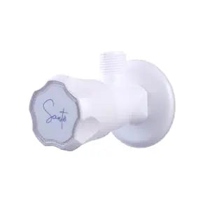 Santé Angle Tap/Angle Cock/Stop Valve - Prime- Engineering Polymer- 3 year warranty- comes with Wall Flange