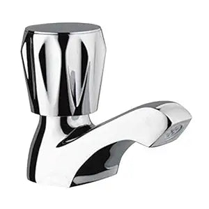 JAQUAR Continental Series Table Mounted Regular Cold ONLY Basin TAP/TAP (Chrome) | TOP Lever, Brass Body Water Tap/Faucet/Cock for Bathroom/Kitchen Wash Basin | CON-CHR-011KN | Refurbished