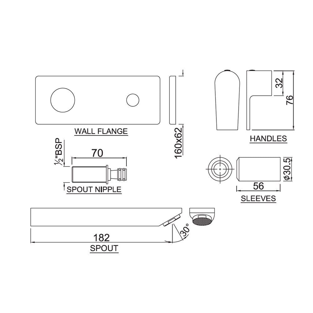 JAQUAR ARIA Series Wall Mounted Cold ONLY Basin TAP/TAP (Chrome) | Right Hand Side Lever, Brass Body Water Tap/Faucet/Cock for Bathroom/Kitchen Wash Basin | ARI-CHR-39441K | Refurbished
