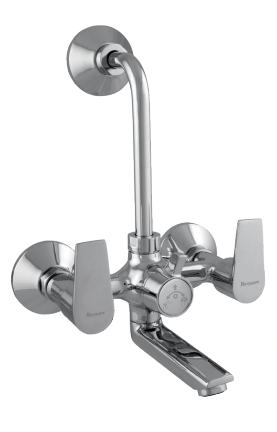 Parryware Praseo Single Lever + Quarter Turn Range Wall Mixer 2-In-1