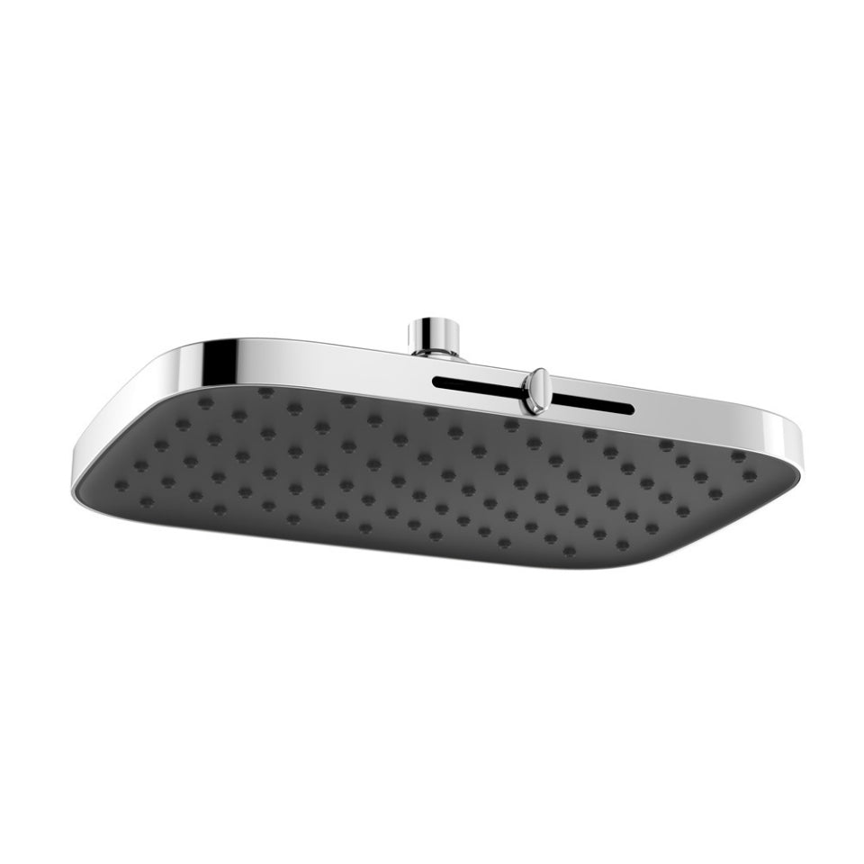 Jaquar Octane Slider Overhead Shower 300X 210mm Rectangular Shape TriFlow (Rain, Grain & Mist Spray) ABS Body with Rubit Cleaning System