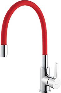 Hindware Sl Sink Mixer Flexible Spout-Table Mount (Red)