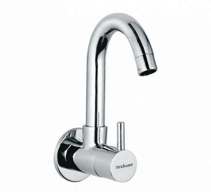 Hindware Sink Cock Ext. Swivel Spout-Wall Mount