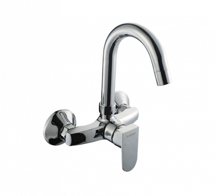 Hindware S/L Sink Mixer Swivel Spout-Wall Mount