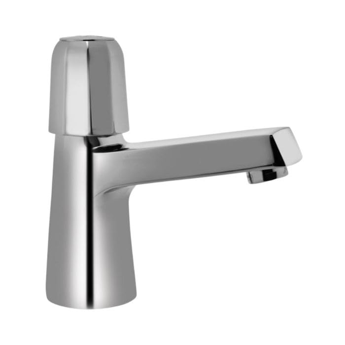 JAQUAR Continental Prime Series Table Mounted Regular Cold ONLY Basin TAP/TAP (Chrome) | TOP Lever, Brass Body Water Tap/Faucet/Cock for Bathroom/Kitchen Wash Basin | COP-CHR-011PM