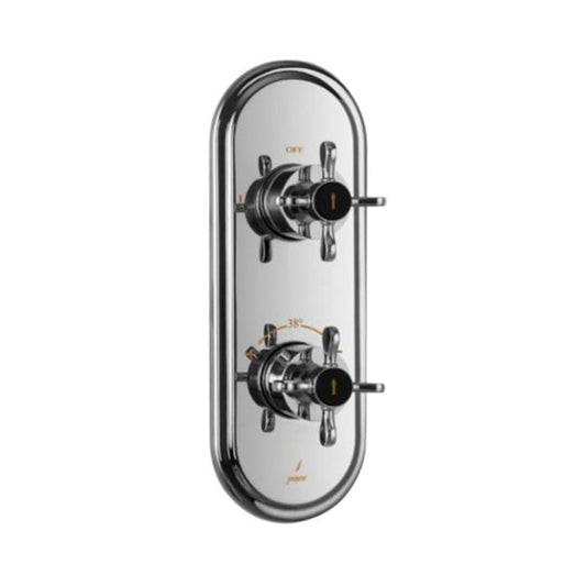 JAQUAR QUEENS PRIME Series Normal Flow Concealed Fitting 2 WAY DIVERTER (Chrome), QQP-CHR-7681KPM | Compatible in-wall part ALD-681 is sold separately | Wall Mounted, Knob Selector No Button