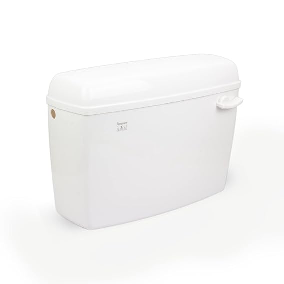 Parryware Slimline Single Flush Cistern | Flush Tank | Standard Size | Polypropylene | White | For Bathroom Fixtures
