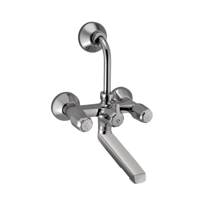 JAQUAR CONTINENTAL PRIME Series Normal Flow Exposed Part Kit 2 WAY DIVERTER (Chrome), COP-273PM | Connections - Only to Spout & Overhead Shower | Wall Mounted, Knob Selector No Button