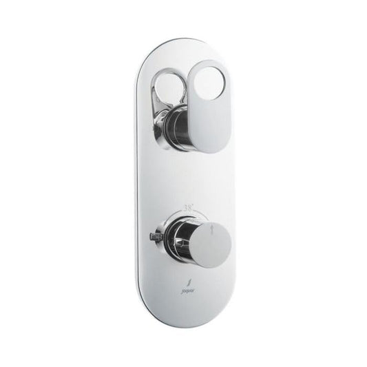 JAQUAR ORNAMIX PRIME Series Normal Flow Concealed Fitting 2 WAY DIVERTER (Chrome), ORP-CHR-10681KPM | compatible in-wall part ALD-681 is sold separately | Wall Mounted, Knob Selector No Button