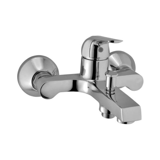 JAQUAR CONTINENTAL PRIME Series Normal Flow Exposed Part Kit 2 WAY DIVERTER (Chrome), COP-119PM | Connections - Only to Spout & Hand Shower | Wall Mounted, Knob Selector with Button