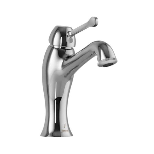 JAQUAR Queens Prime Series Table Mounted Regular HOT and Cold Basin Mixer TAP (Chrome) | TOP Lever, Brass Body Water Tap/Faucet/Cock for Bathroom/Kitchen Wash Basin | QQP-CHR-7001BPM