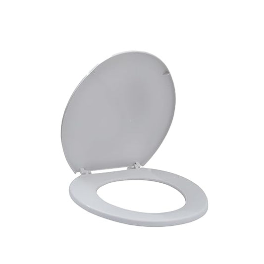 Parryware Comfort+ Toilet Seat Cover with Hinges (Standard Size, Ultra White) I Commode Seat Cover I for Bathroom Fixtures
