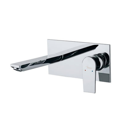 JAQUAR ARIA Series Wall Mounted HOT and Cold Basin Mixer/TAP (Chrome) | Right Hand Side Lever, Brass Body Water Tap/Faucet/Cock for Bathroom | ARI-CHR-39233NK