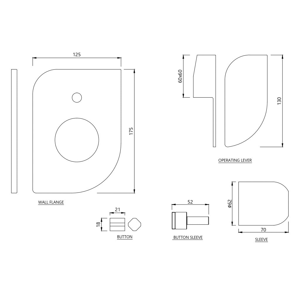 JAQUAR ALIVE Series High Flow Concealed Fitting 2 WAY DIVERTER (Chrome), ALI-85079NK | (Compatible in-wall part ALD-079N is sold separately)