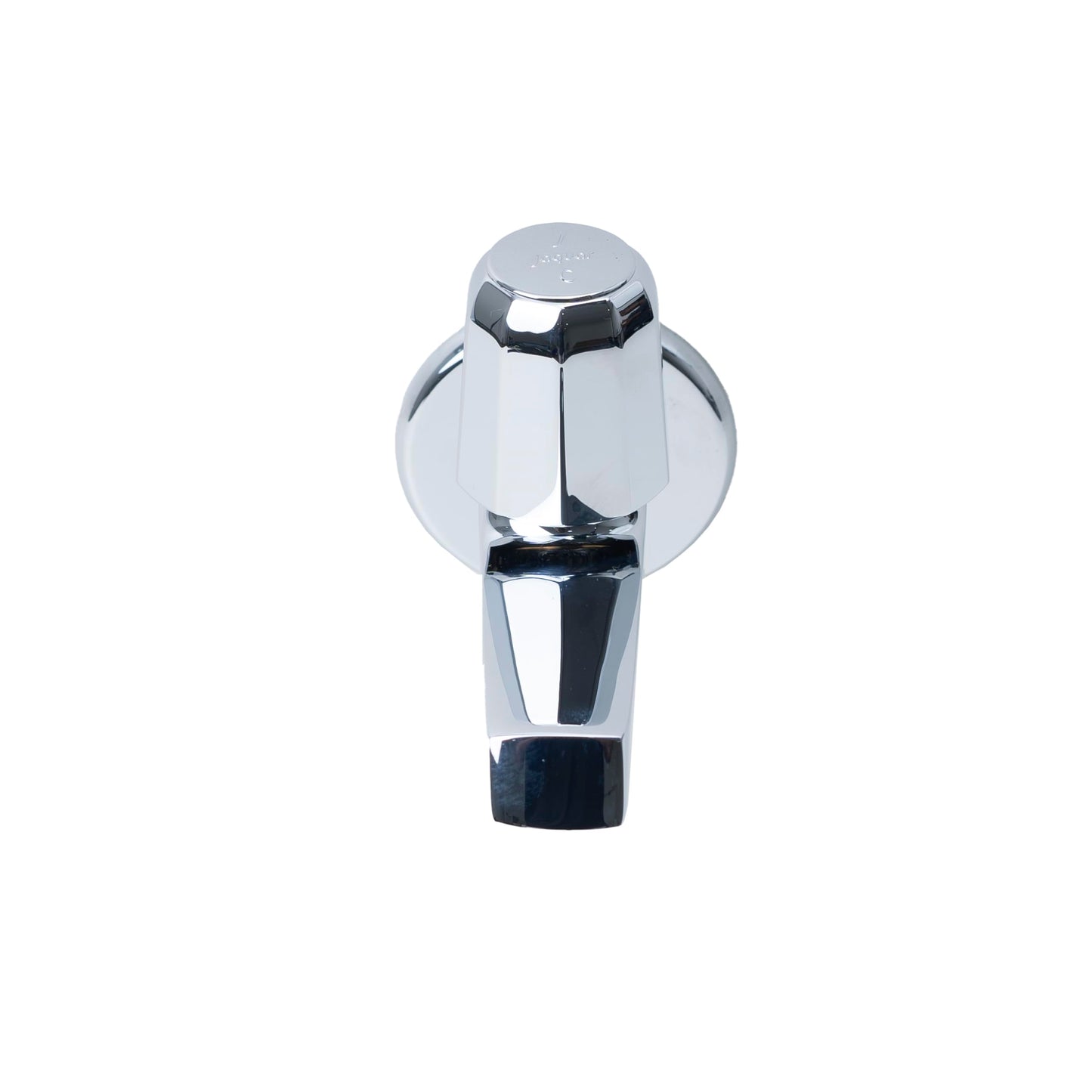 JAQUAR CONTINENTAL PRIME Series wall mounted WC AREA BIB COCK/VALVE (Chrome) | Top Lever, Brass Body, with Wall Flange | Bib Tap for Bathroom, Toilet, Home | COP-CHR-037PM