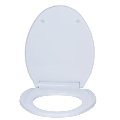 PARRYWARE SOILD PLUS Series Plastic / PVC REGULAR SEAT COVER ( White ) | Oval, High grade Materials, Long Lasting | For Western Commode / Water Closet (WC), bathrooms P03-PAR-E83061C