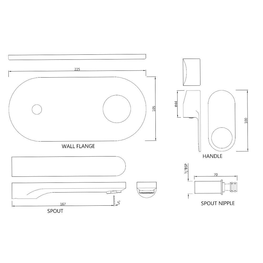 JAQUAR ORNAMIX Prime Series Wall Mounted HOT and Cold Basin Mixer/TAP (Chrome) | Right Hand Side Lever, Brass Body Water Tap/Faucet/Cock for Bathroom/Kitchen Wash Basin | ORP-CHR-10233NKPM