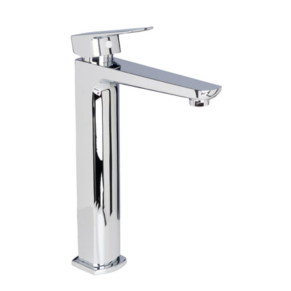 JAQUAR KUBIX PRIME Series Table Mounted HOT and COLD BASIN MIXER (Chrome) | TOP LEVER, Brass Body Water Tap/Faucet/Cock for Bathroom/Kitchen Wash Basin | KUP-CHR-35071BPM