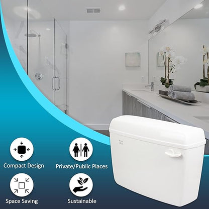 Parryware Slimline Single Flush Cistern | Flush Tank | Standard Size | Polypropylene | White | For Bathroom Fixtures