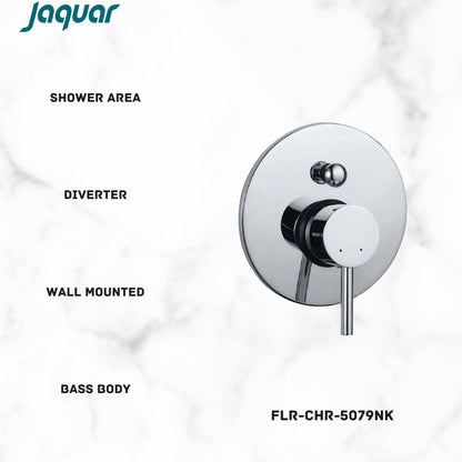 JAQUAR FLORENTINE Series Single Lever Exposed Parts Kit of Hi-flow Diverter Operating Lever, Cartridge Sleeve, Wall Flange (with Seals), Button Assembly Sleeve & Button