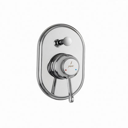 JAQUAR QUEENS PRIME Series High Flow Exposed Part Kit 2 WAY DIVERTER (Chrome), QQP-7079NKPM | Compatible in-wall part ALD-079N is sold separately | Wall Mounted, Knob Selector with Button