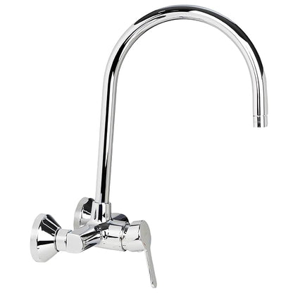 JAQUAR Fusion Series Wall Mounted HOT and Cold Basin Mixer (Chrome) | Center Lever, Brass Body Water Tap/Faucet/Cock for Bathroom/Kitchen Wash Basin | FUS-CHR-29165 | Refurbished
