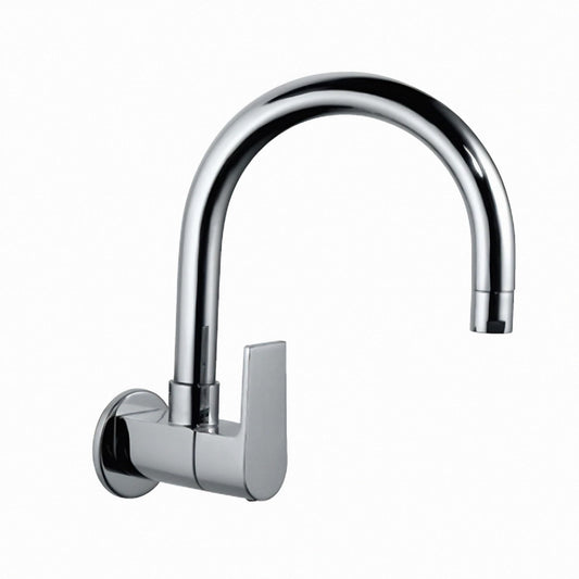 JAQUAR ARIA Series Wall Mounted COLD ONLY BASIN TAP (Chrome) | QUARTER TURN, Brass Body Water Tap/Faucet/Cock for Bathroom/Kitchen Wash Basin | ARI-CHR-39347S