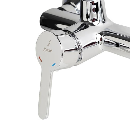 JAQUAR Fusion Series Wall Mounted HOT and Cold Basin Mixer (Chrome) | Center Lever, Brass Body Water Tap/Faucet/Cock for Bathroom/Kitchen Wash Basin | FUS-CHR-29165 | Refurbished