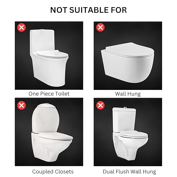 Parryware Slimline Single Flush Polymer Cistern for Toilet | Polypropylene White Flush Tank | With complete flushing set | E80901C