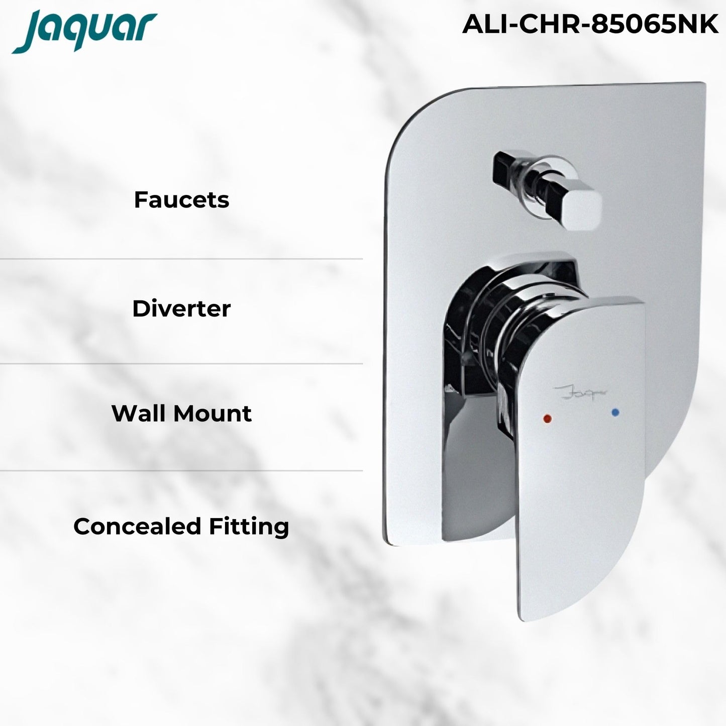 JAQUAR ALIVE Series Normal Flow Concealed Fitting 2 WAY DIVERTER (Chrome), ALI-CHR-85065MK (Compatible In-wall part ALD-065N is sold separately)