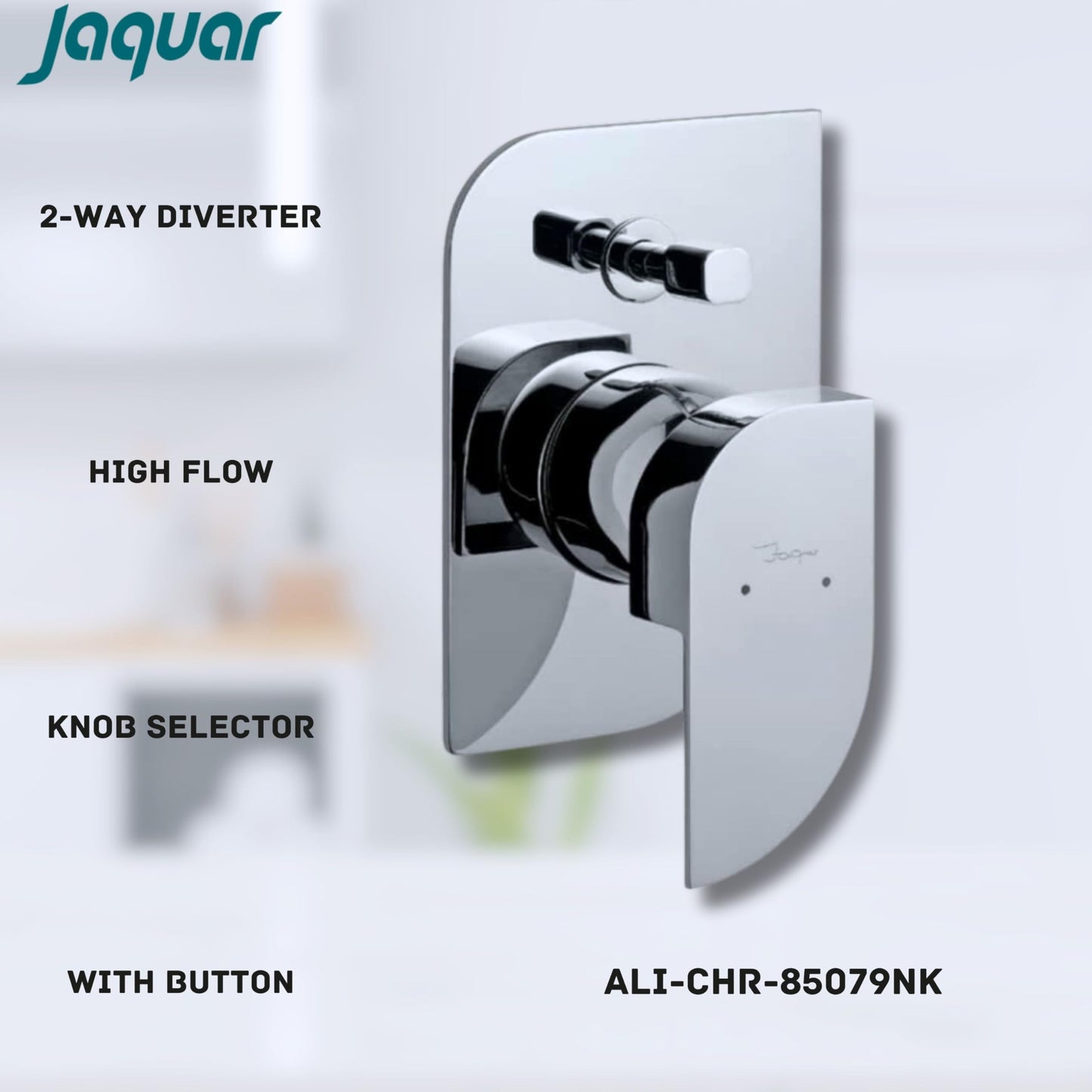 JAQUAR ALIVE Series High Flow Concealed Fitting 2 WAY DIVERTER (Chrome), ALI-85079NK | (Compatible in-wall part ALD-079N is sold separately)