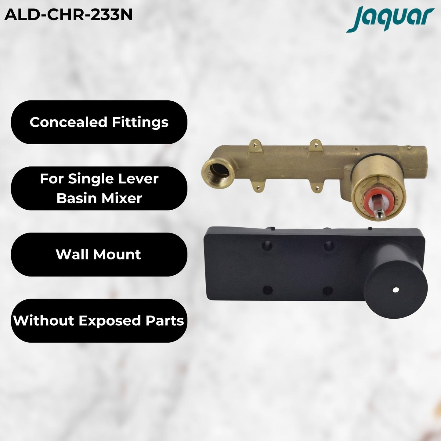 JAQUAR CONCEALED BODY VALVE/DIVERTER for SINGLE LEVER BASIN