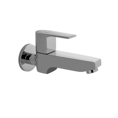 JAQUAR ARIA Series Wall Mounted WC Area BIB Cock/Valve (Chrome) | Top Lever, Brass Body, with Wall Flange | Bib Tap for Bathroom, Toilet, Home | ARI-CHR-39037 | Refurbished