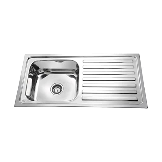 Parryware Kitchen Sinks Single Bowl With Big Drain Board