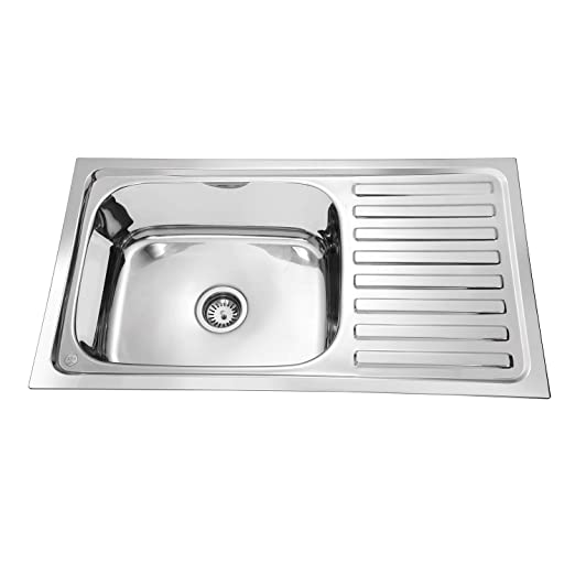 Parryware Kitchen Sinks Single Bowl With Drain Board