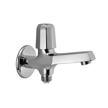 JAQUAR Continental Prime Series Wall Mounted WC Area Two Way BIB Cock (Chrome) | Top Lever, Bottom Second Outlet, Brass Body, with Wall Flange | Bib Cocke/Cocktap, 1/2 inch | COP-CHR-041PM | Refurbished
