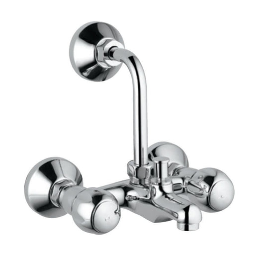 JAQUAR CLARION Wall Mixer with Provision for overhead Shower with 115mm Long Bend Pipe on Upper Side, Connecting Legs & Wall Flanges | Refurbished