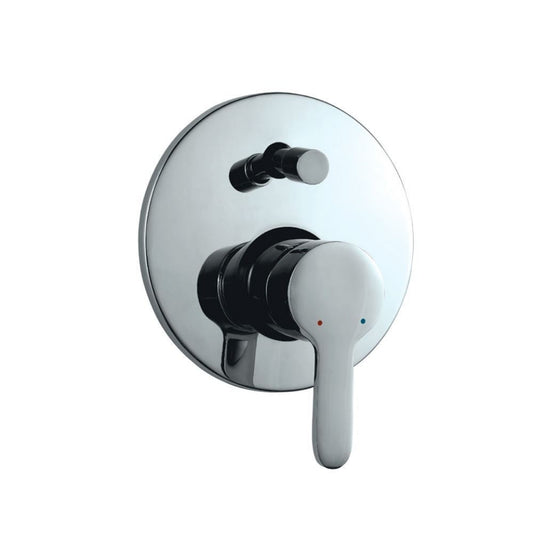 JAQUAR Fusion Series Single Lever Exposed Parts Kit of Diverter Consisting of Operating Lever, Wall Flange (with Seals) & Button Only (Compatible with Item ALD-065M) Without Concealed Fitting | Refurbished