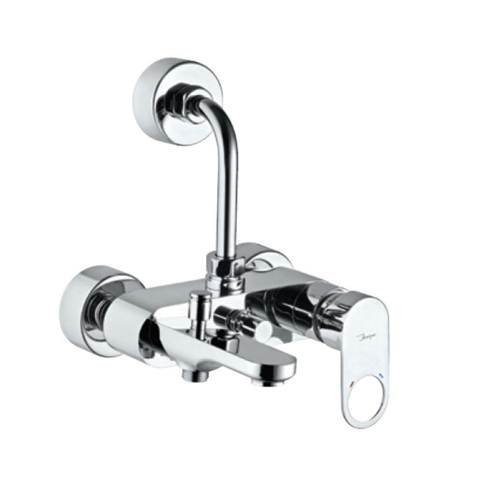 JAQUAR ORNAMIX Prime Series Normal Flow Exposed Part Kit 3 Way Diverter (Chrome), ORP-10125PM | Connections - Only to Spout, Overhead Shower & Hand Shower | Wall Mounted, Knob Selector with Button | Refurbished
