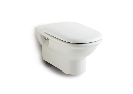 Roca Giralda Vitreous china wall-hung WC with horizontal outlet