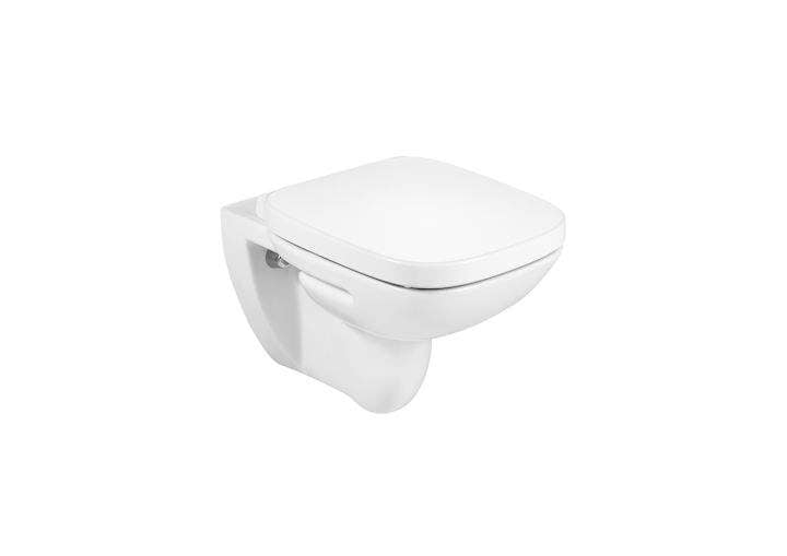 Roca Debba Square Vitreous China Wall Hung Wc With Horizontal Outlet