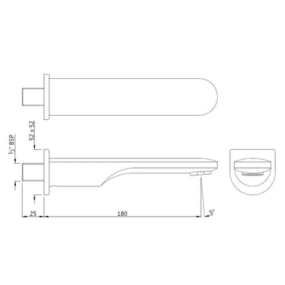 Jaquar BathtubSpouts Opal Prime Bathtub Spout - Chrome, Stainless Steel | Refurbished