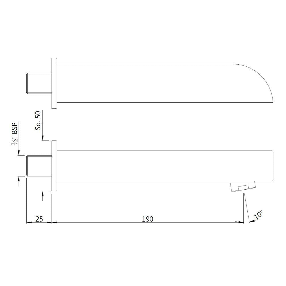 Jaquar BathtubSpouts Alive Bath Tub Spout - Chrome | Refurbished