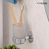 VIKING Tumbler Holder H2O | Wall-Mounted | Polished CP Finish | Elegant Bathroom Accessory | Toothbrush Holder/Stand | Toothpaste/Tumbler Holder