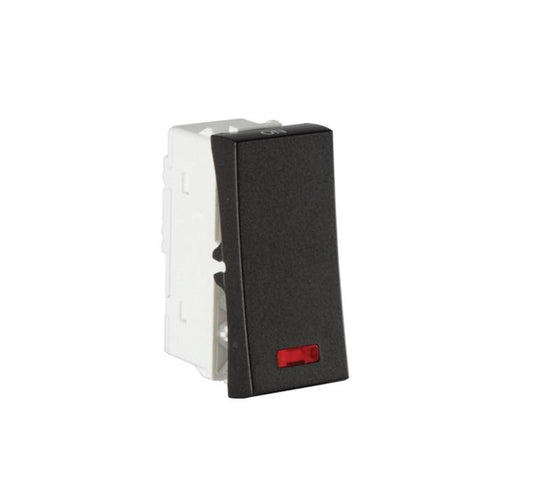 Havells 16A 1 Way Switch With indicator Coral Ebony