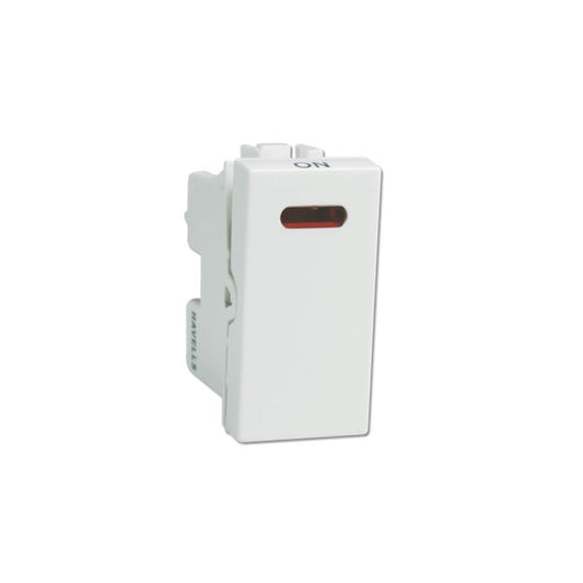 Havells 16AX 1 Way Switch with indicator Coral