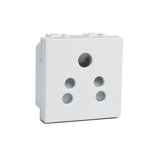 Havells 6A 5 Pin Shuttered Socket Coral