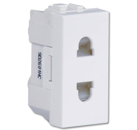 Havells 6A 2 Pin Shuttered Socket Coral