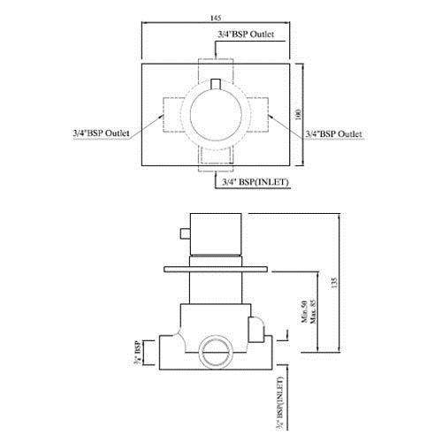 Jaquar Divertor ALD-CHR-289R